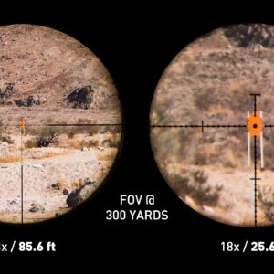 Monstrum G3 3-18x50 FFP Rifle Scope | Monstrum Extended Length Offset Scope Mount | 0 MOA | Bundle