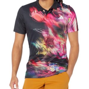 adidas Men's Tennis Free Lift Polo Shirt, Multicolor/Black (Melbourne), Small