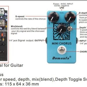 Demonfx Mini Chorus with Toggle options No International Wait Times