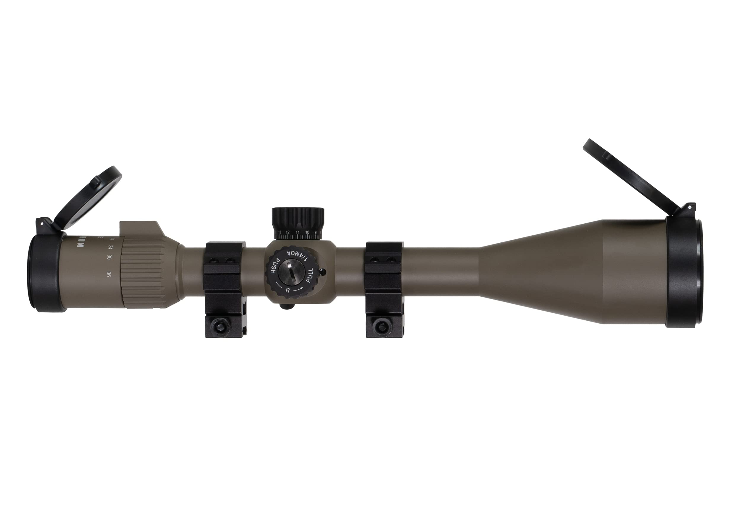 Monstrum G3 6-36x56 FFP Rifle Scope | Flat Dark Earth | Monstrum Extended Length Offset Scope Mount | 20 MOA | Bundle