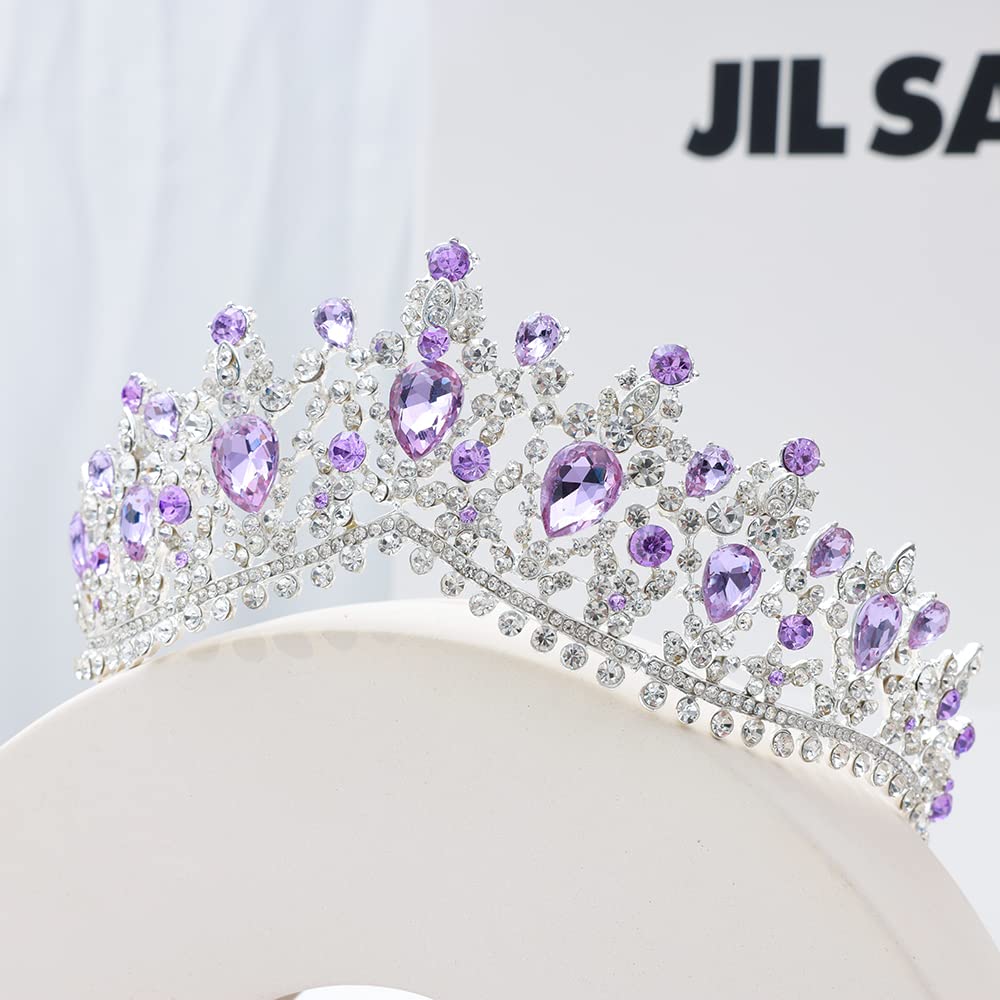 Kamirola - Queen Crown and Tiara Princess Crown for Women and Girls Crystal Headbands for Bridal, Gothic Halloween Costumes for Women Prom Christmas Wedding Birthday Prom Pageant Party