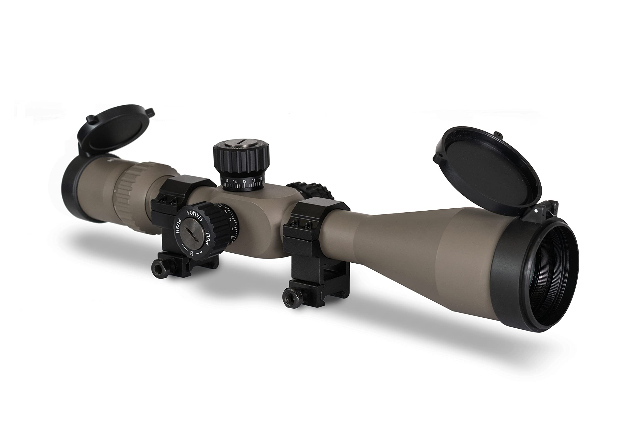 Monstrum G3 4-16x50 FFP Rifle Scope | Flat Dark Earth | Monstrum Extended Length Offset Scope Mount | 30 MOA | Bundle