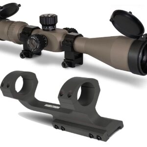 Monstrum G3 4-16x50 FFP Rifle Scope | Flat Dark Earth | Monstrum Extended Length Offset Scope Mount | 20 MOA | Bundle