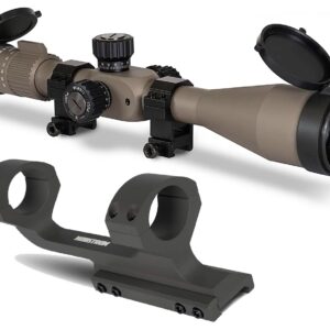 Monstrum G3 5-25x50 FFP Rifle Scope | Flat Dark Earth | Monstrum Extended Length Offset Scope Mount | 30 MOA | Bundle