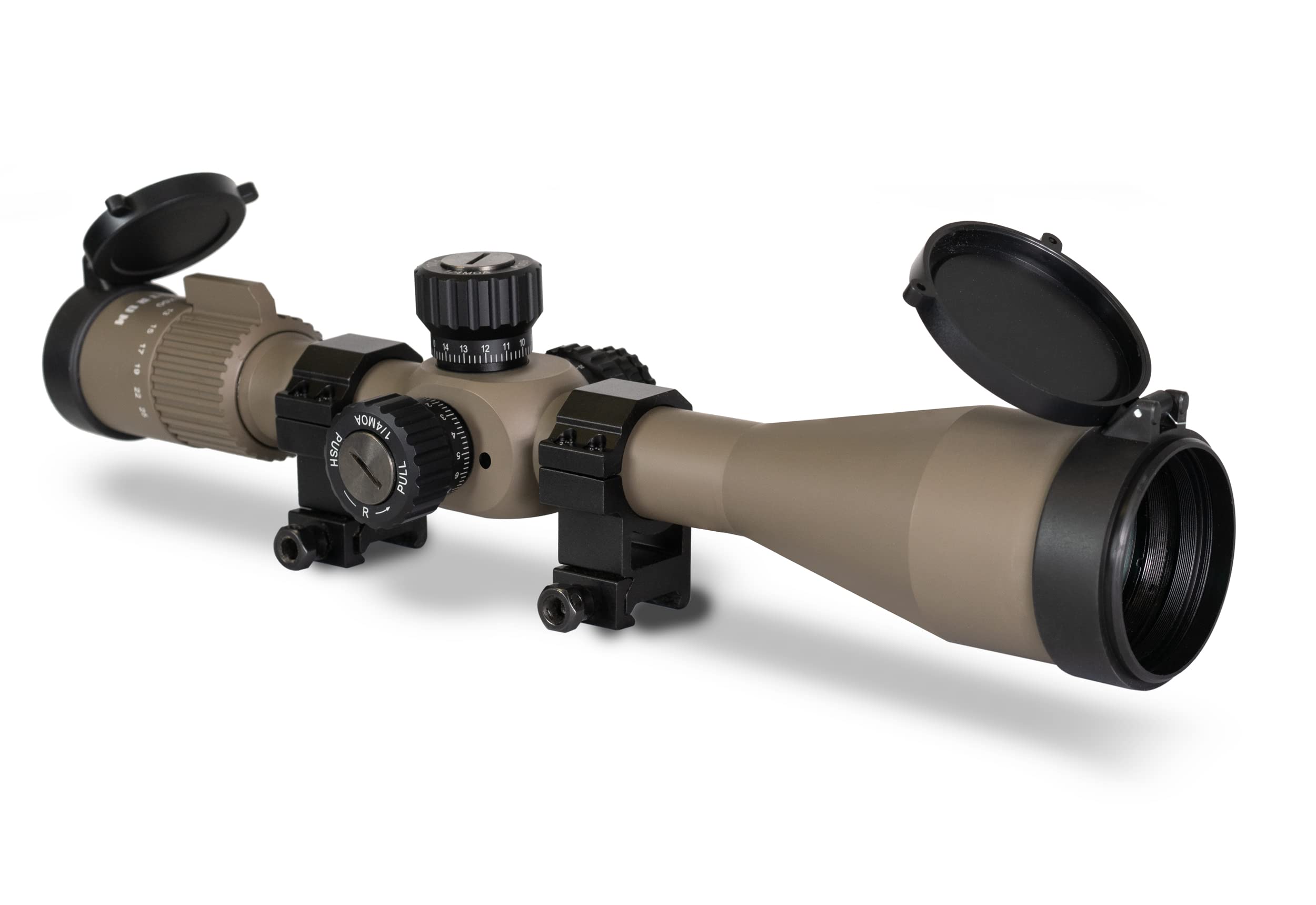 Monstrum G3 6-36x56 FFP Rifle Scope | Flat Dark Earth | Monstrum Extended Length Offset Scope Mount | 20 MOA | Bundle