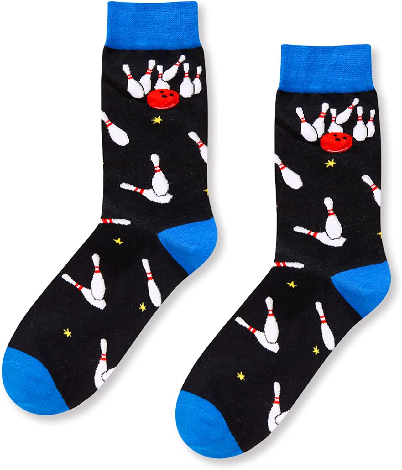 HAPPYPOP Gifts For Bowlers Men, Funny Bowling Gifts For Men, Bowling Gifts And Novelties, Mens Bowling Socks Funny Stocking Stuffers