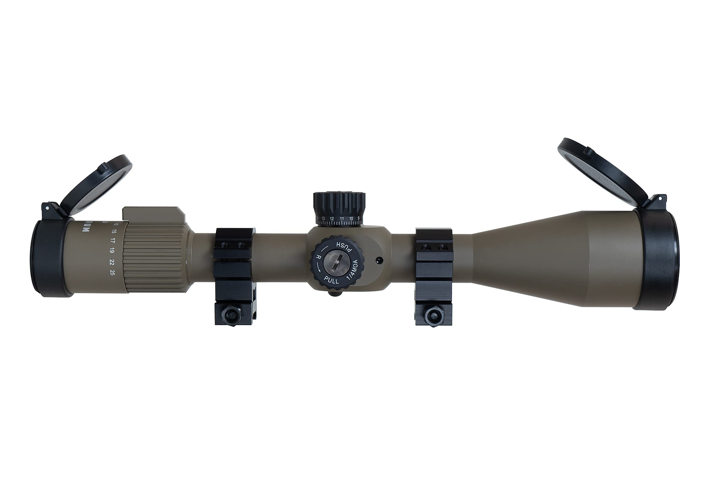 Monstrum G3 5-25x50 FFP Rifle Scope | Flat Dark Earth | Monstrum Extended Length Offset Scope Mount | 30 MOA | Bundle