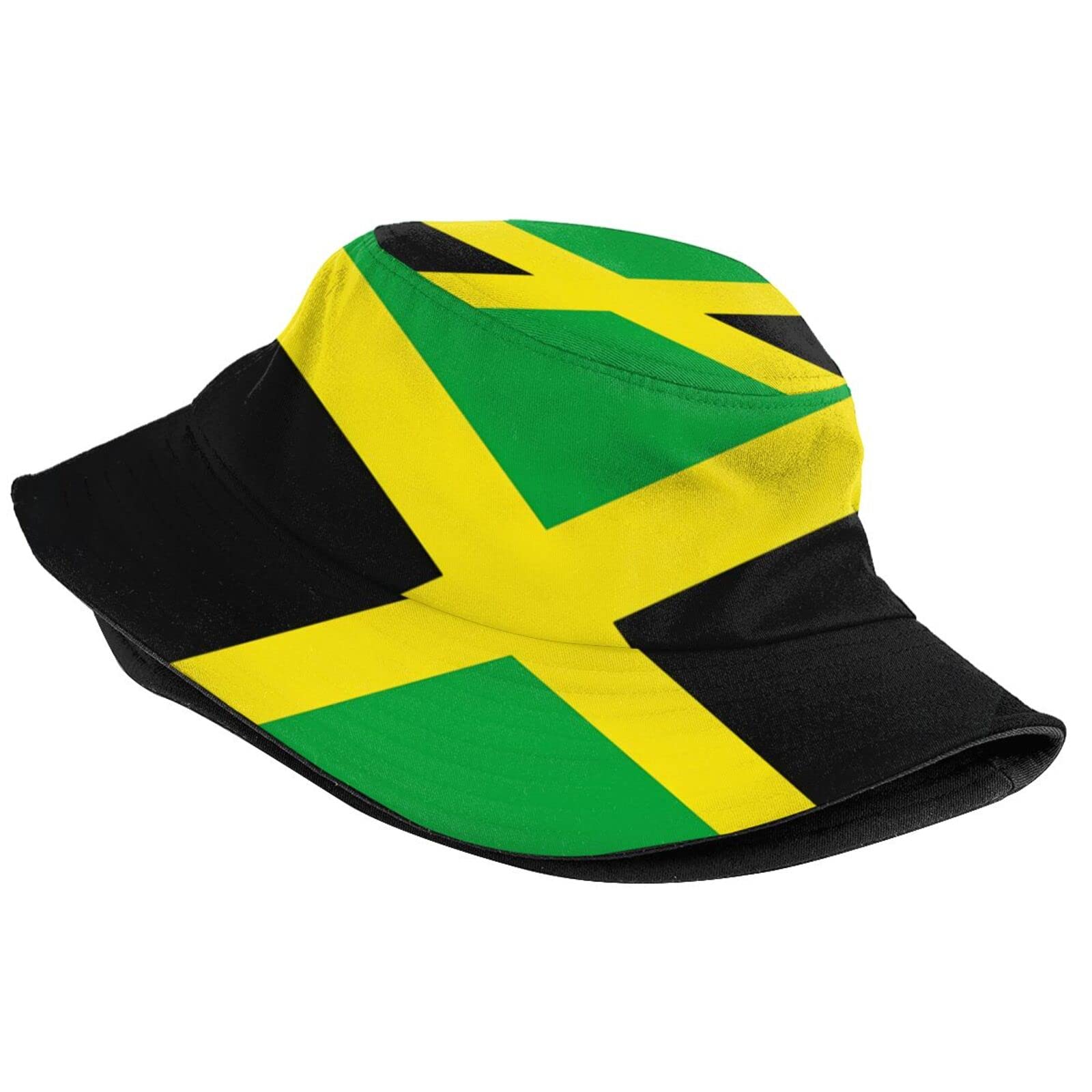 Liphontcta RJTXKSBY Jamaica Flag Bucket Hat, Unisex Jamerican Flag Bucket Hat Outdoor Beach Summer Fisherman Cap for Women Men