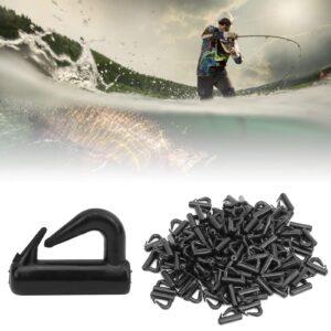 VGEBY Fast Change Snaps Hose Fittings Fishing Tackle, 120Pcs Plastic Clevis Rotates Snaps in Black Fly Tying MaterialsFly Tying Tools & Materials Harness Beads Changeable Clevis