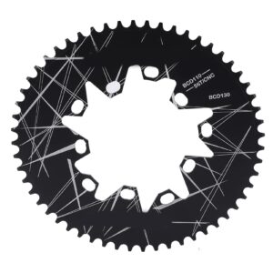 buyweek bicycle oval chainring, 56t 110/130 bcd chainring bike oval disc chainring folding bike speed chainring for 7 8 9 10 speed bike