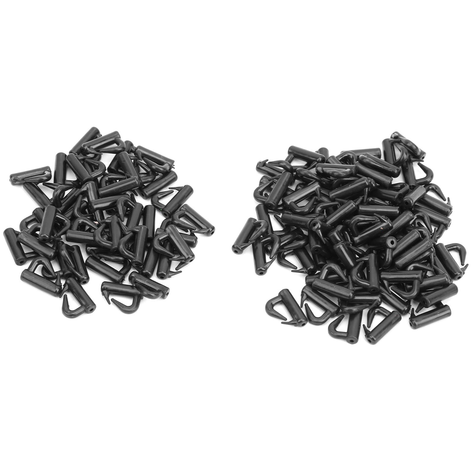 VGEBY Fast Change Snaps Hose Fittings Fishing Tackle, 120Pcs Plastic Clevis Rotates Snaps in Black Fly Tying MaterialsFly Tying Tools & Materials Harness Beads Changeable Clevis