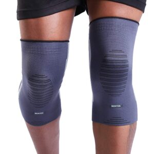 berter knee compression sleeve support for running, jogging, sports - brace for joint pain relief, arthritis and injury recovery - a pair (x-large, 20.5-23.0")