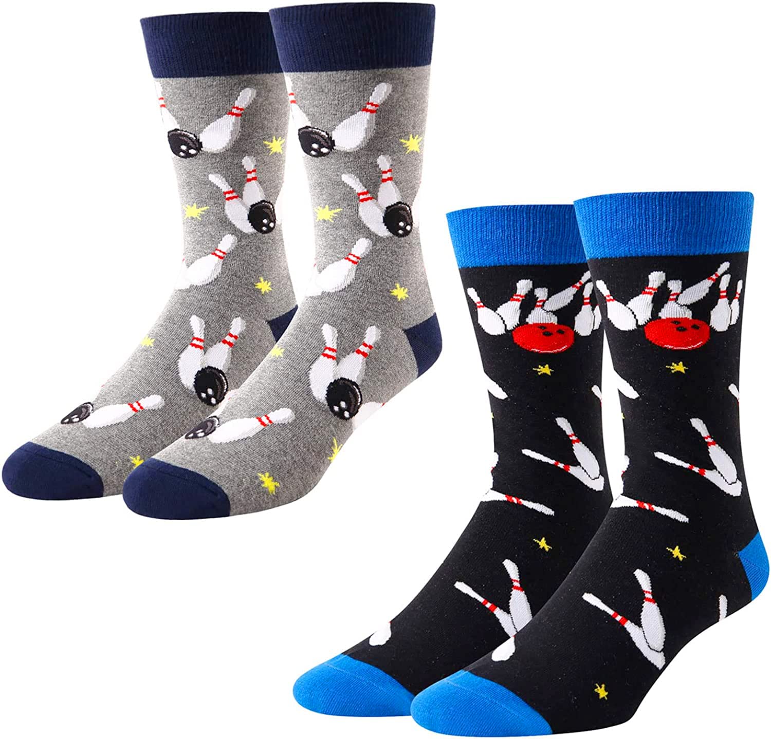 HAPPYPOP Gifts For Bowlers Men, Funny Bowling Gifts For Men, Bowling Gifts And Novelties, Mens Bowling Socks Funny Stocking Stuffers