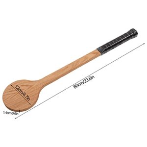 Wooden Tennis Spoon Sticking Practice Tennis Racket Accurately Tennis Pointer Improve Sweet Spot Trainer with Storage Bag for Sports Swing Practice Training Aid(60cm)