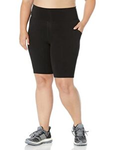 calvin klein performance women's active short,black,2x