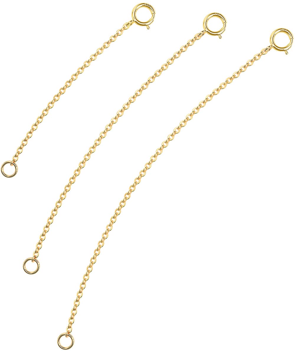 Necklace Extender, Necklace Extenders Gold Chain Extenders for Necklaces Gold Necklace Extender Sterling Silver 925 2inch 3inch 4inch