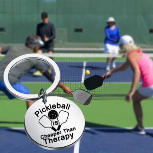 UJIMS Pickleball Lover Keychain Pickleball Player Gift Pickleball Season Gift for Pickleball Coach Team Sport Game Gift (Pickleball Lover Keychain)