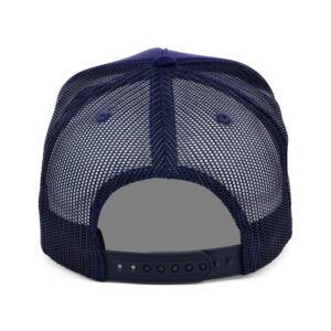 Lids Blank Basic Foam Trucker Adjustable Snapback Hat Navy/Navy