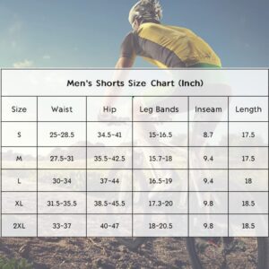 Mens Bike Shorts Cycling Pants, 3D Padded Bicycle MTB Clothing Breathable for Riding Biker,Lakeblue XL