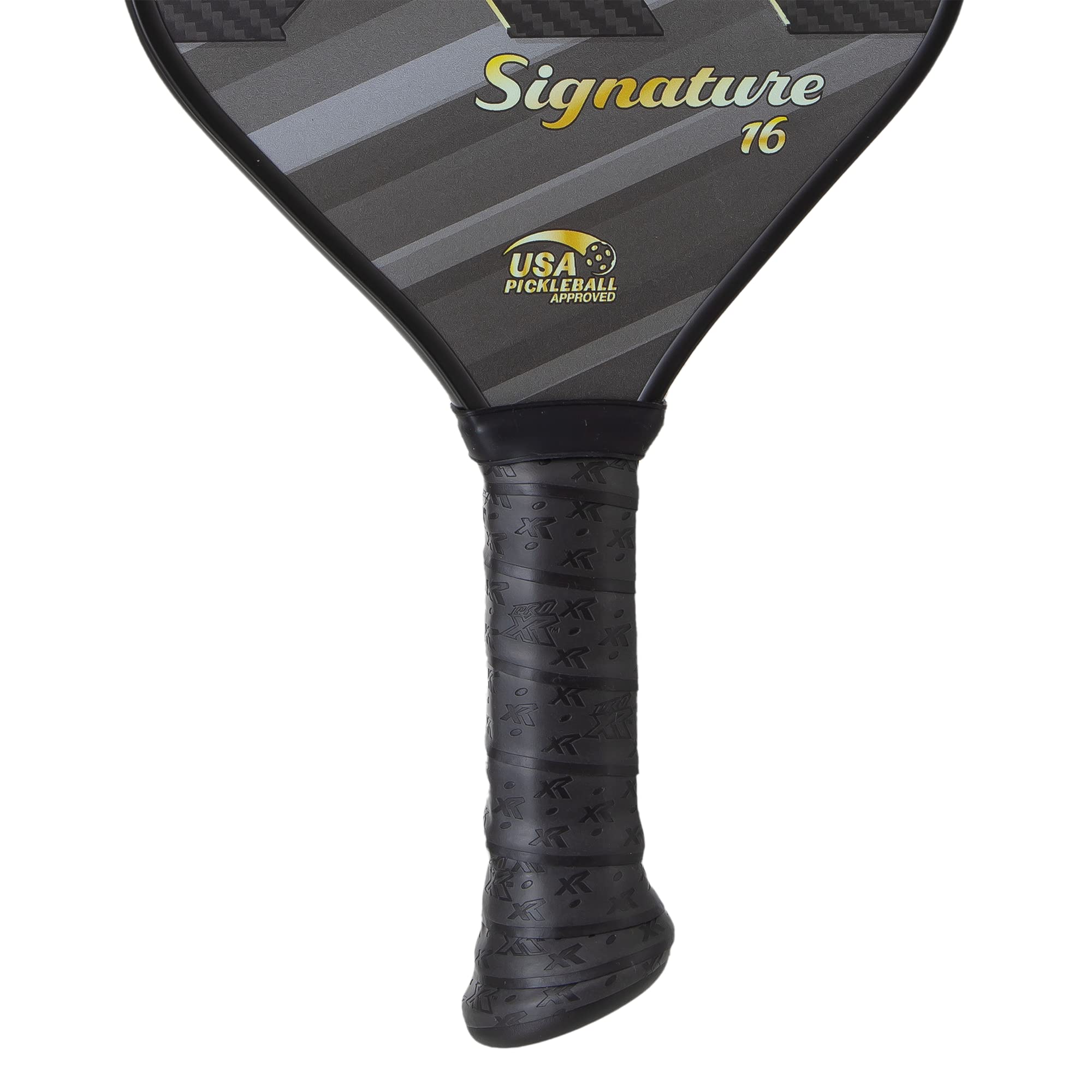 ProXR Pickleball Signature Pickleball Paddle, 16mm Poly Honeycomb Thick Core, 3K Carbon Fiber/Graphite Weave with Grit Finish for Control and Spin, Mid-Weight, Performance-Tac Cushion Grip