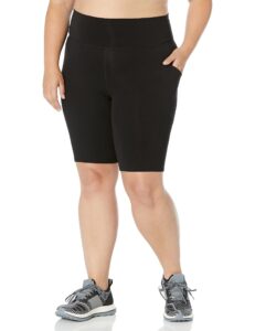 calvin klein performance women's active short,black,1x