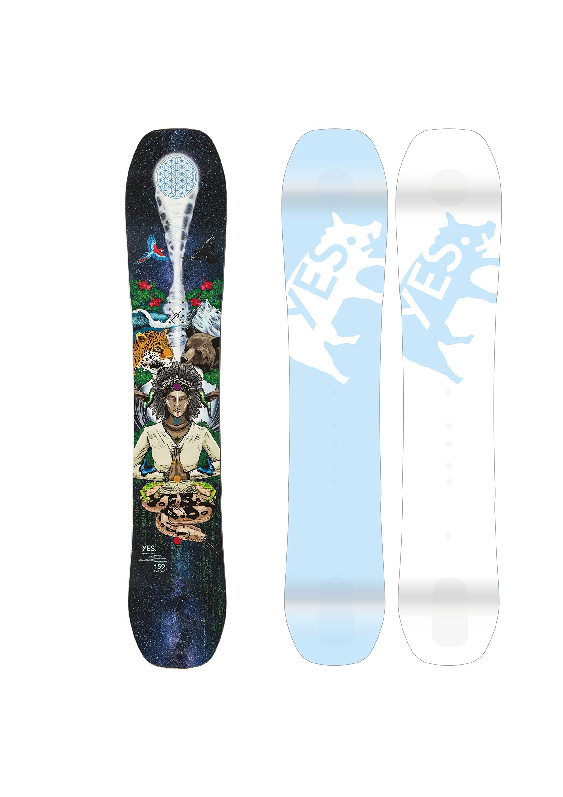 YES. Snowboards Pick Your Line Uninc DCP, Directional, CamRock, 159cm