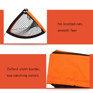 Theresduet 2 Pack 4’ x 3’ Size Portable Kid Soccer Goals for Backyard, Indoor and Outdoor Pop Up Soccer Goals, Orange, Theresduet