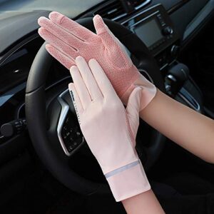 Greenery-GRE Summer UV Sun Protection Gloves for Women Fingerless Touchscreen Gloves UPF 50+ Full Finger Gloves for Driving Fishing Golf