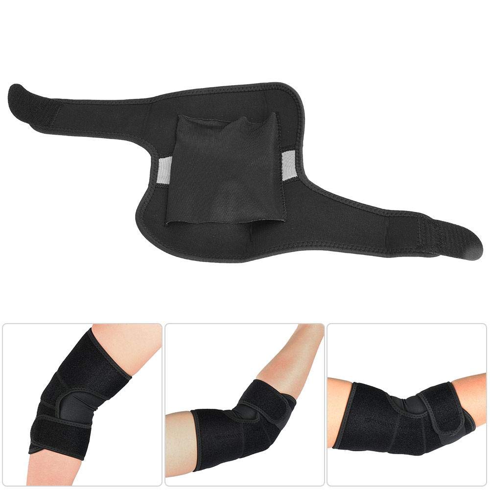 Elbow Brace Support Sleeve, Adjustable Elbow Guard with Compression Straps for Athletic Golfers Arthritis Tendonitis Joint Pain, Cubital Tunnel Splint, Sports Injury(one)