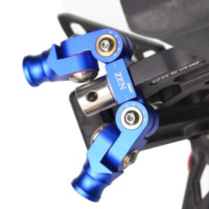 ZSHJGJR Archery Bow Stabilizer Double Side V Bar Fully Adjustable V-Bar Mount Stabilizer Detach Shock Absorber Joint Connector for Compound Recurve Bow Stabilizer (Blue)