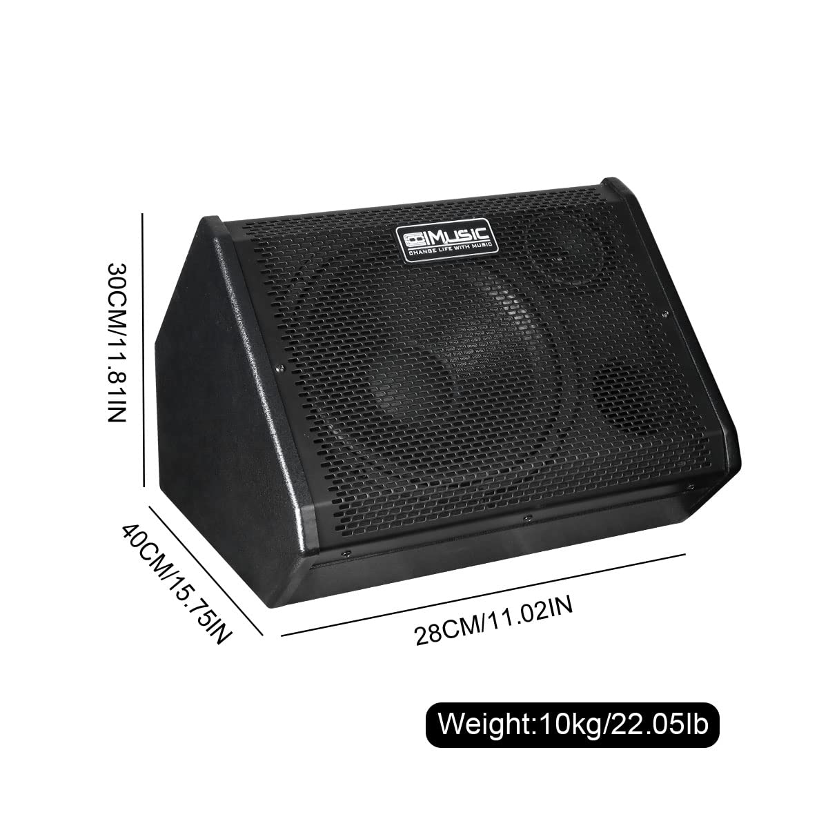 Coolmusic DM80 80W Bluetooth Personal Monitor Amplifier Electric Drum Amplifier Speaker,Keyboard Speaker