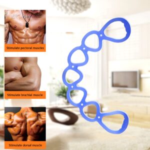 7 Ring Stretch Resistance Exercise Band, BetterJonny Workout Bands Yoga Stretching，Foot, Leg and Arm Exerciser for Home or Fitness Center Workout Walking Exercise