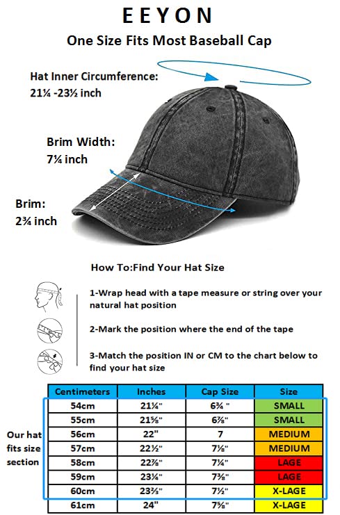 YEANIY Vintage Washed Cotton Plain Baseball Caps Adjustable Unstructured Soft Blank Casual Dad Ball Hats for Men Women-Grey