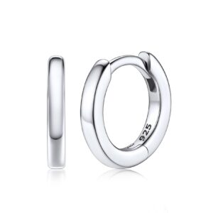 male hoop earrings 8mm small cool hoops sterling silver huggie sleeping ear accessories