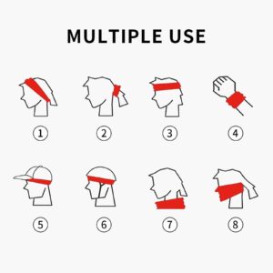 Unisex Workout Wristbands Xmas Snowman Kawaii Multifunctional Sports Sweatbands Men's Performance Headband