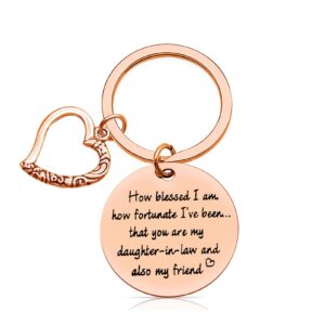 vadaka daughter in law keychain daughter in law gifts from mother in law wedding gift bonus daughter gift jewelry bridal shower gift step daughter gift appreciation jewelry christmas birthday gift