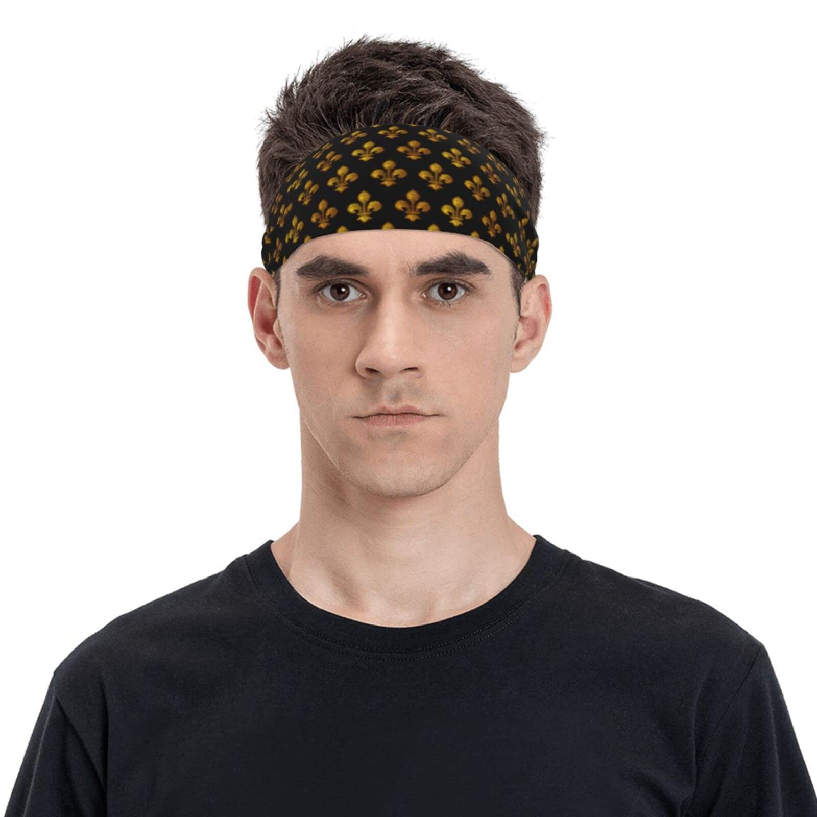 Unisex Workout Wristbands Marie Fleur De Lis Multifunctional Sports Sweatbands Men's Performance Headband