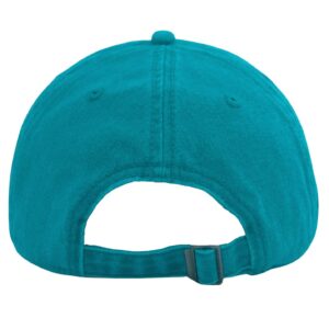 YEANIY Vintage Washed Cotton Lake Blue Baseball Caps Adjustable Unstructured Soft Blank Casual Dad Ball Hats for Men Women