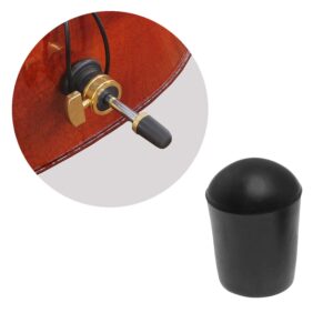 Maxmoral 2PCS Cello Endpin Stopper, Rubber Cello Endpin, Prevent Cello/Double Bass Movement and Slipping, Rubber Cello Endpin Tip