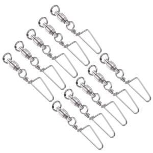 patikil fishing snap swivels, 40 pack 44lb stainless steel ball bearing tackle for saltwater freshwater fishing