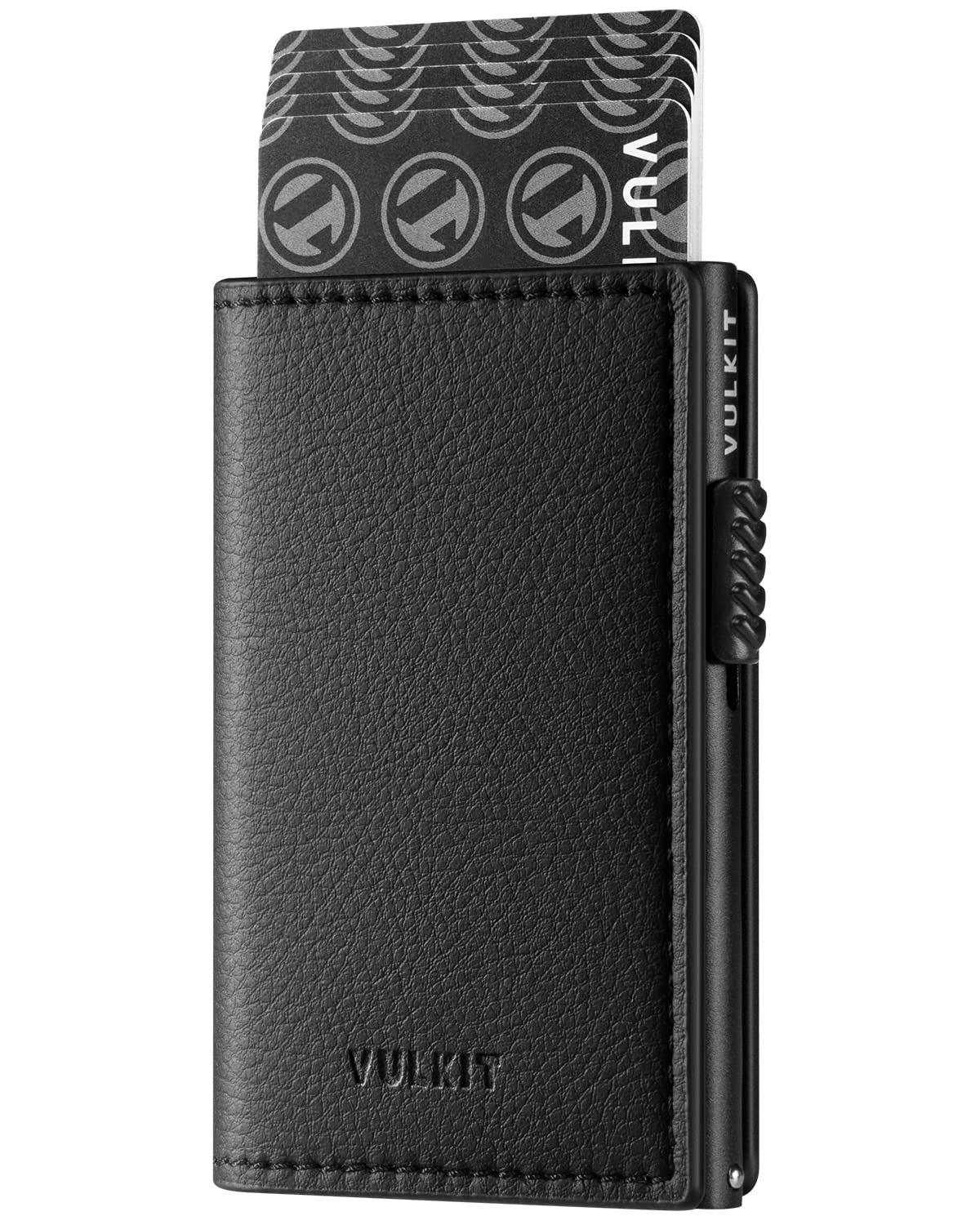 VULKIT Minimalist Card Holder Wallet Pop Up Cards RFID Protection Holds Up to 10 Cards