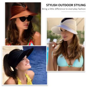 Women Sport Sun Visor Hats,Empty Top Baseball Sun Cap,Womens Sunhats with uv Protection,Sun Hats for Young Girls Women Beach