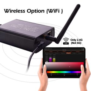 Pknight 2.4G Wireless WiFi DMX Easynode Box 512 DMX Controller with App WiFi-DMX PRO Using ArtNet/sACN Protocol(one Universe)