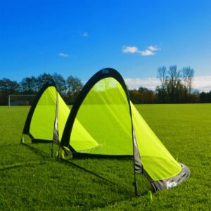 forza flash pop-up soccer goals | portable pro soccer nets [2.5ft, 4ft & 6ft] | soccer goals for backyard | soccer training equipment | pop up soccer goal