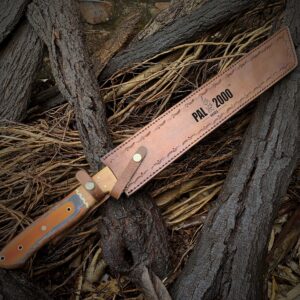 HUN-6032 Custom Handmade Spring Damascus Sword with Sheath