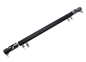 tuoren double kick drum pedal drive shaft steel bass drum pedal linkage connector arm for drum kit percussion instrument parts (black)