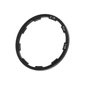 Steering Wheel Gasket, 2.18mm Aluminum Alloy Road Bike Steering Wheel Gasket with Box