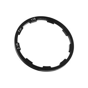 Steering Wheel Gasket, 2.18mm Aluminum Alloy Road Bike Steering Wheel Gasket with Box