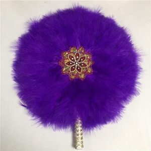 African Custom Wedding Feather Fans Dance Fan DIY Handmade Hand Held Photo Props Luxury Wedding Gifts Fans Party Favors