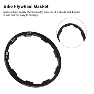 Steering Wheel Gasket, 2.18mm Aluminum Alloy Road Bike Steering Wheel Gasket with Box